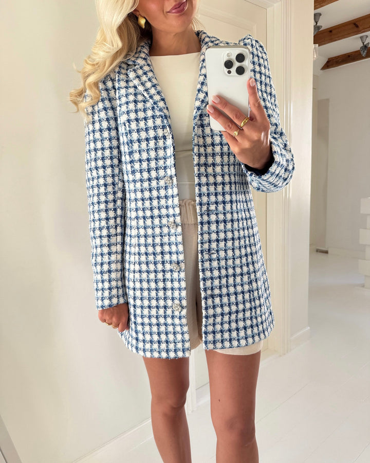 A-View blazer carly white with blue
