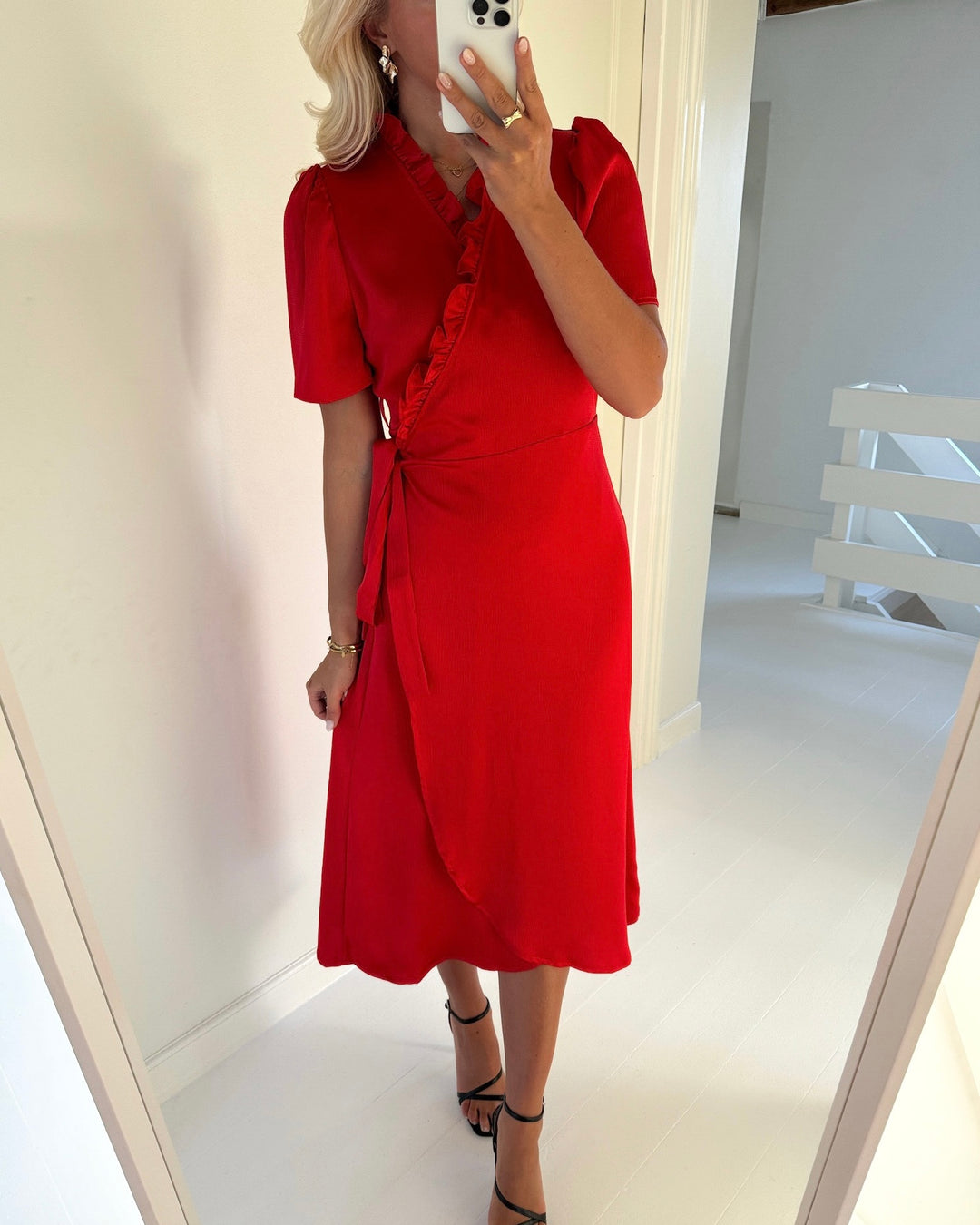 A-View kjole peony red