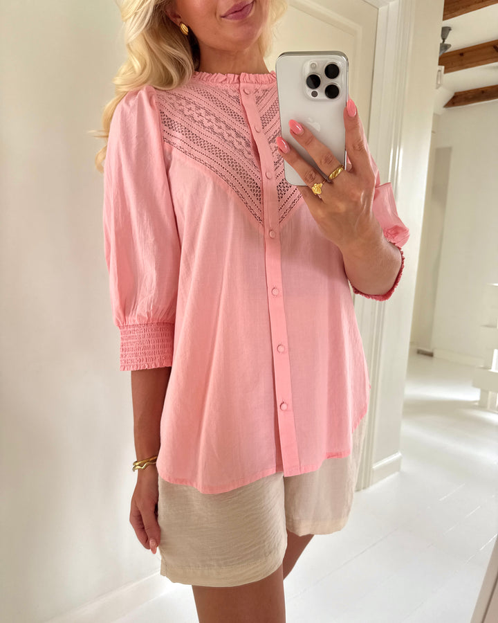 Love&Divine skjorte love805-2 coral pink