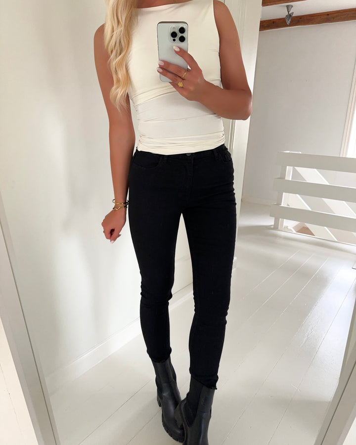 JDY bukser moon hw skinny black dnm noos black denim