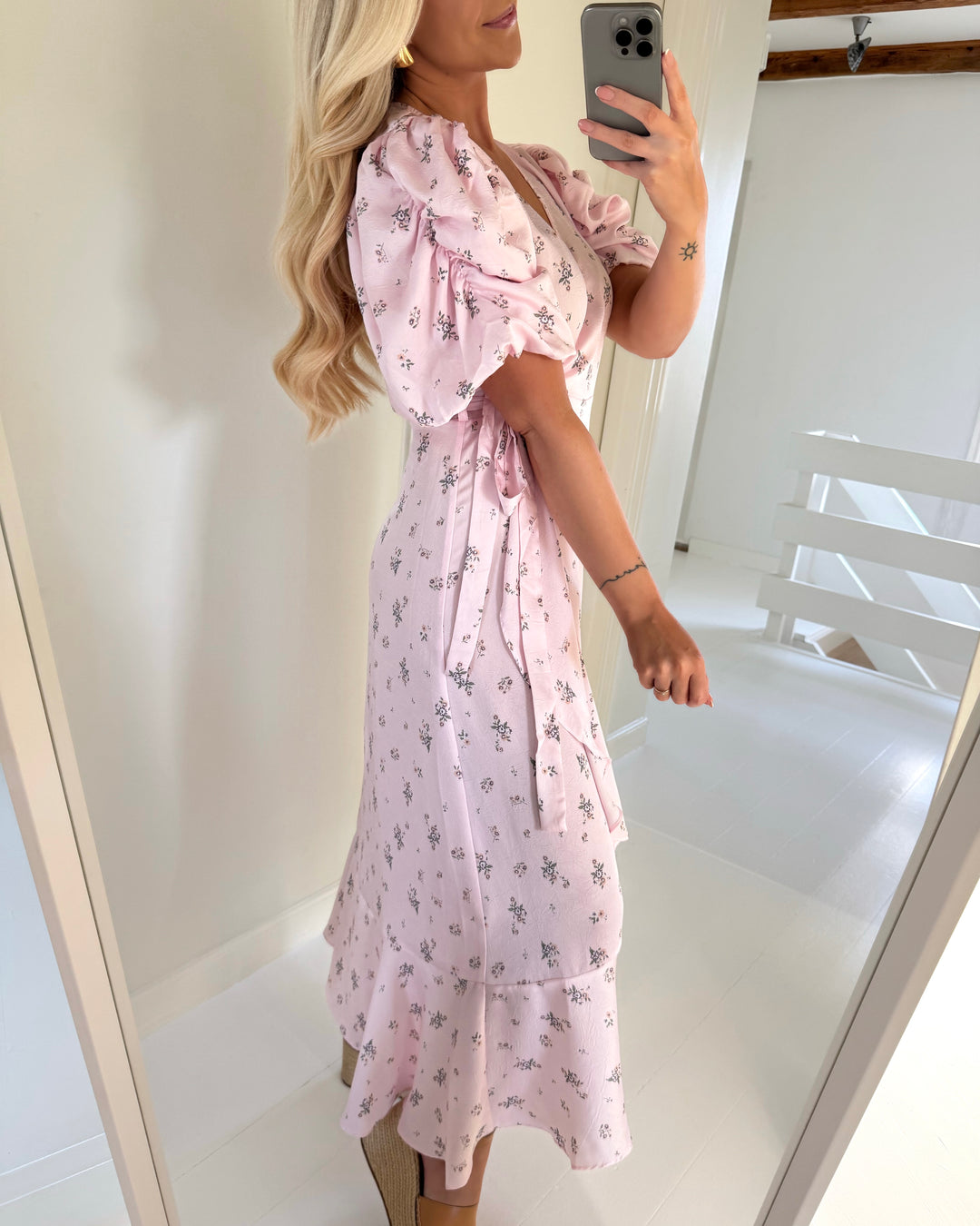 A-view kjole sinda flower rose/green