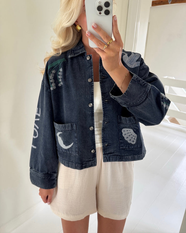 Love&Divine jakke love1612-1 navy wash