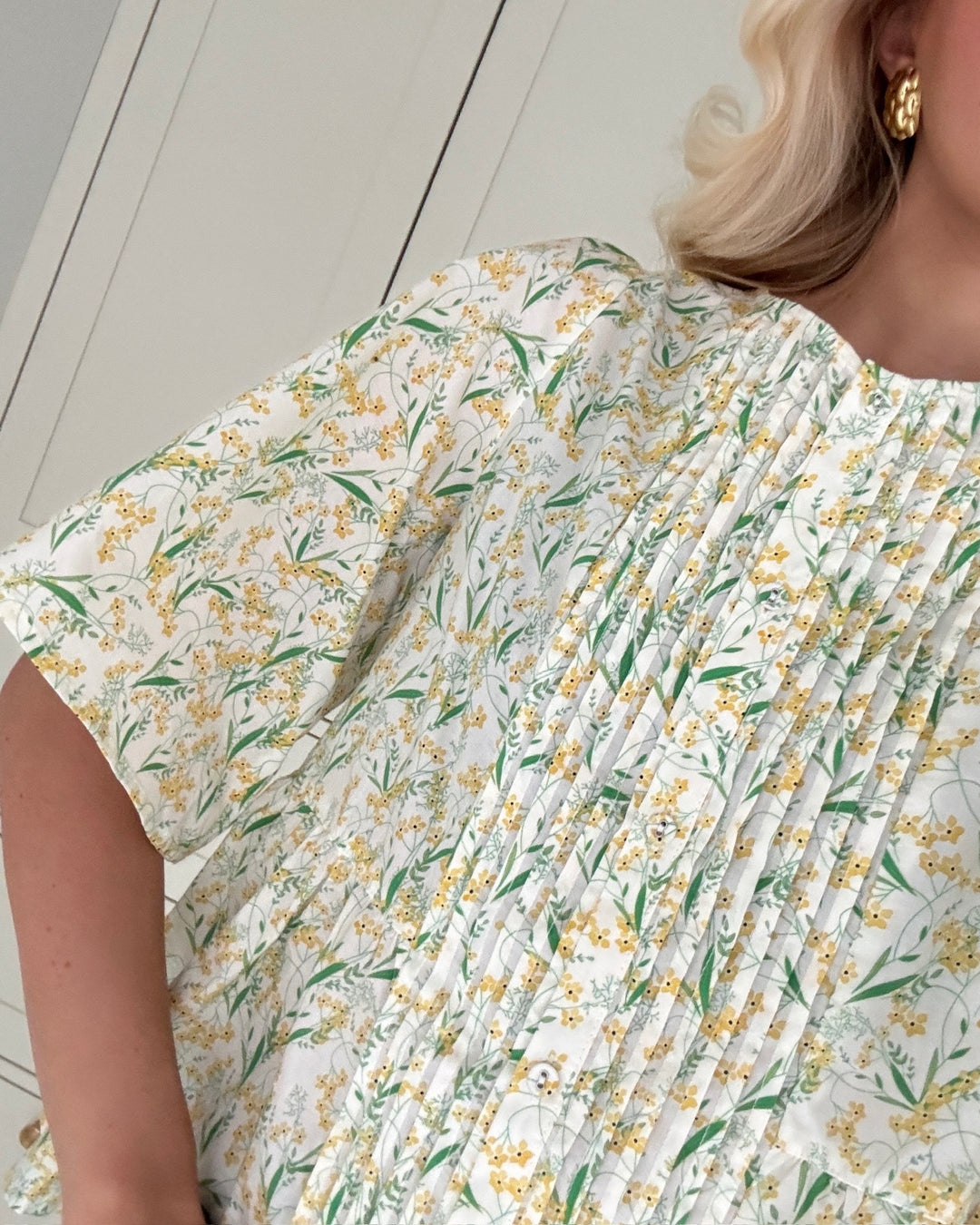 Love&Divine bluse love1372 yellow flower