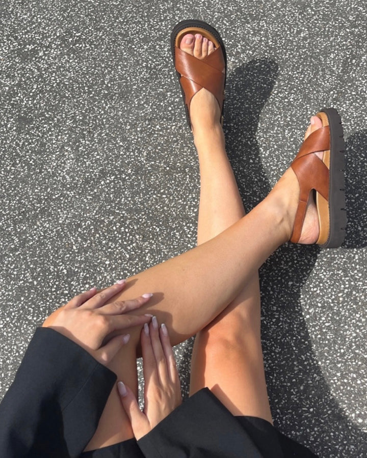 Copenhagen Shoes sandaler summertime cognac-cognac