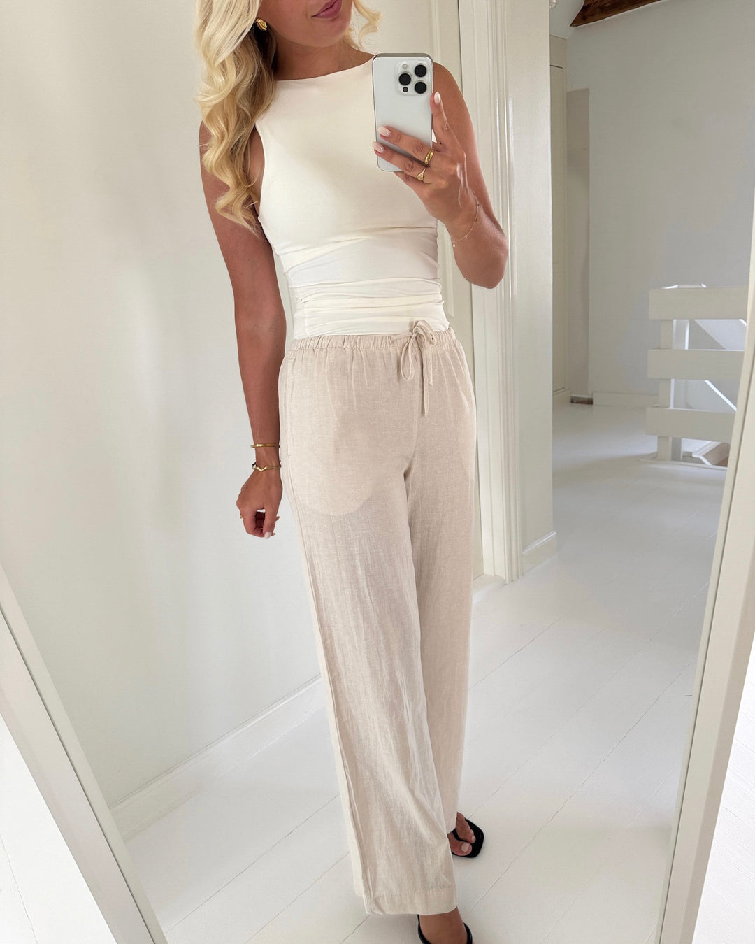 Vero Moda bukser marley oatmeal