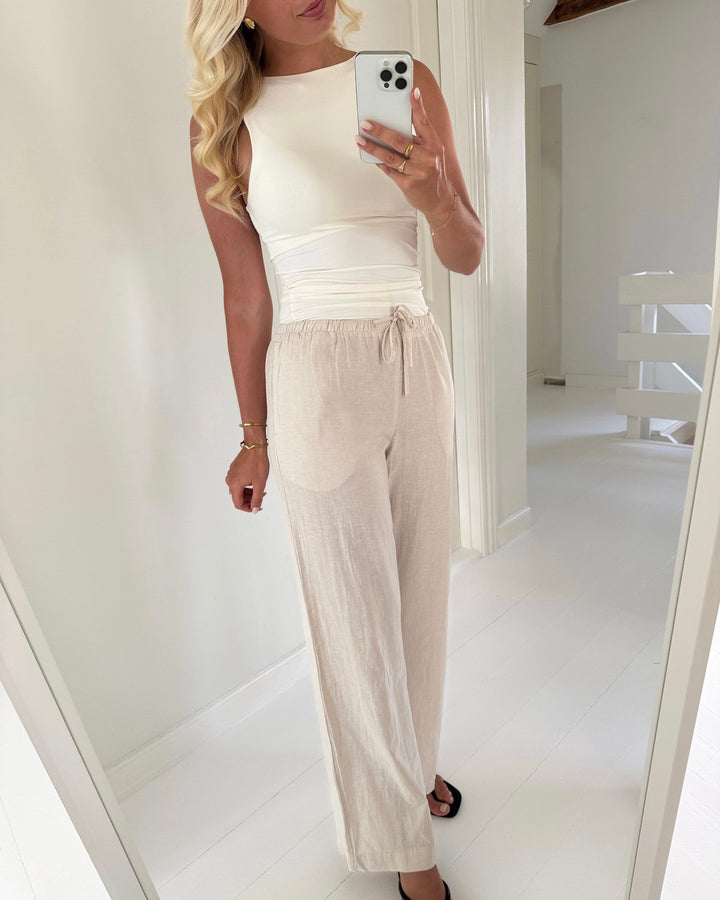 Vero Moda bukser marley oatmeal
