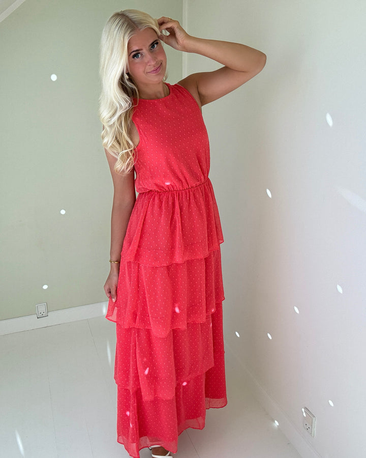 Vero Moda kjole melisa sl layer maxi dress wvn ga cayenne