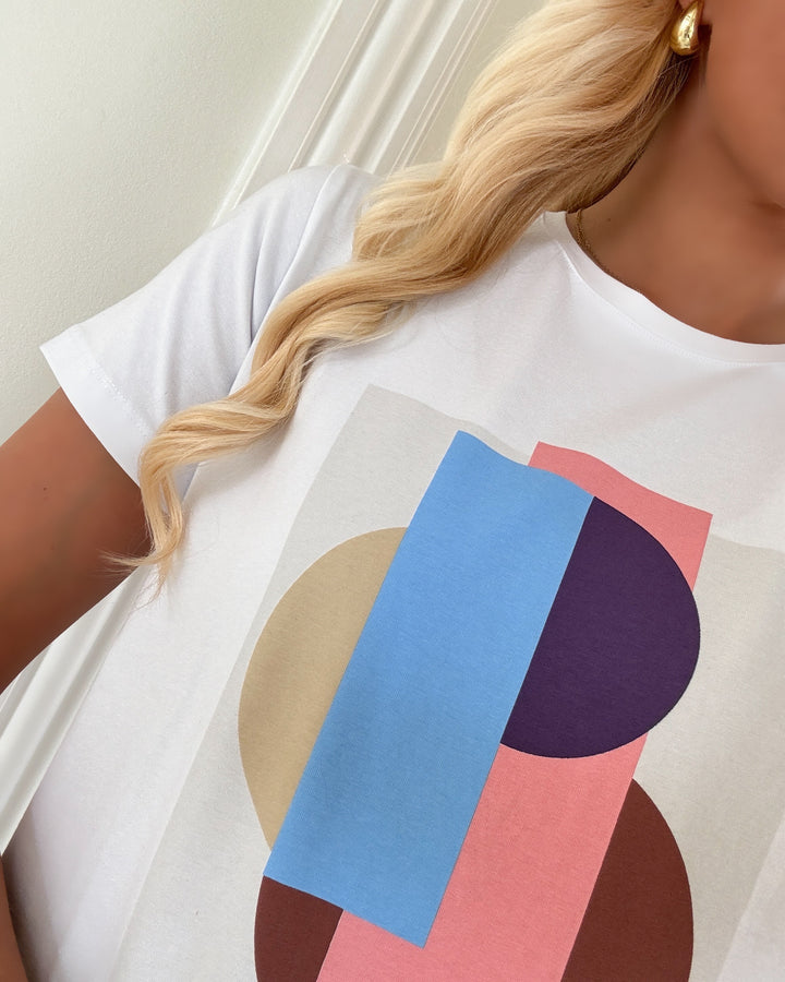 Sister's Point t-shirt puk ss5 white/graphic