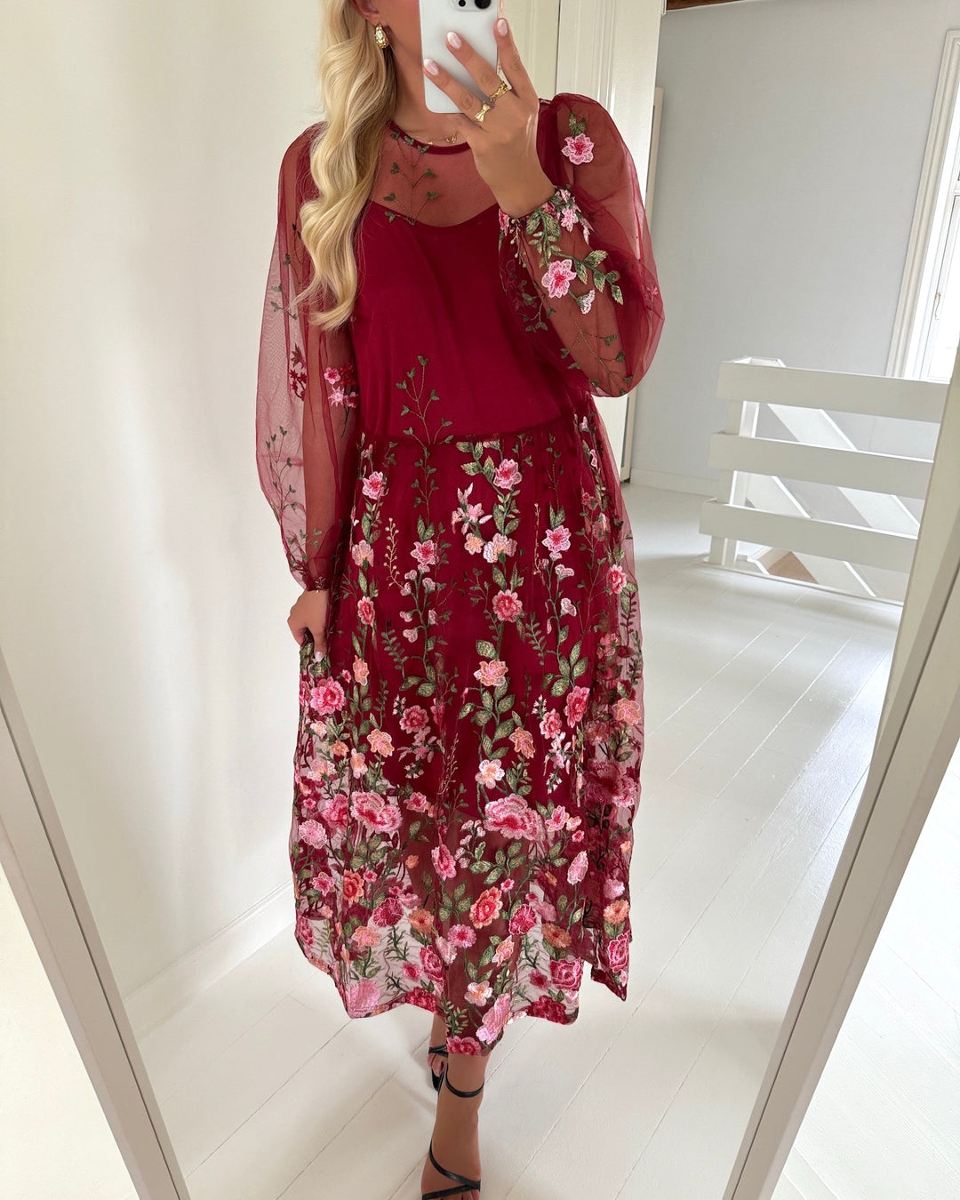 A-view kjole fuschia bordeaux/rose