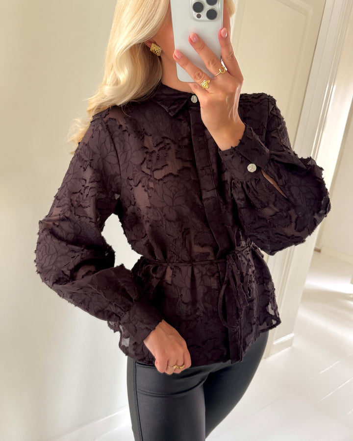 Vero Moda skjorte joy ls chocolate torte