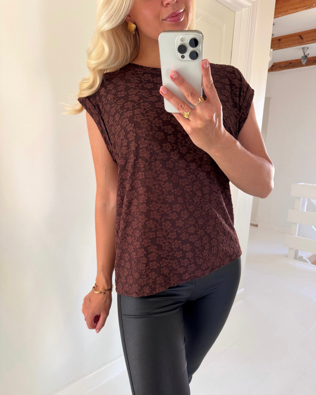 Sister's Point top low-409 brown/stone