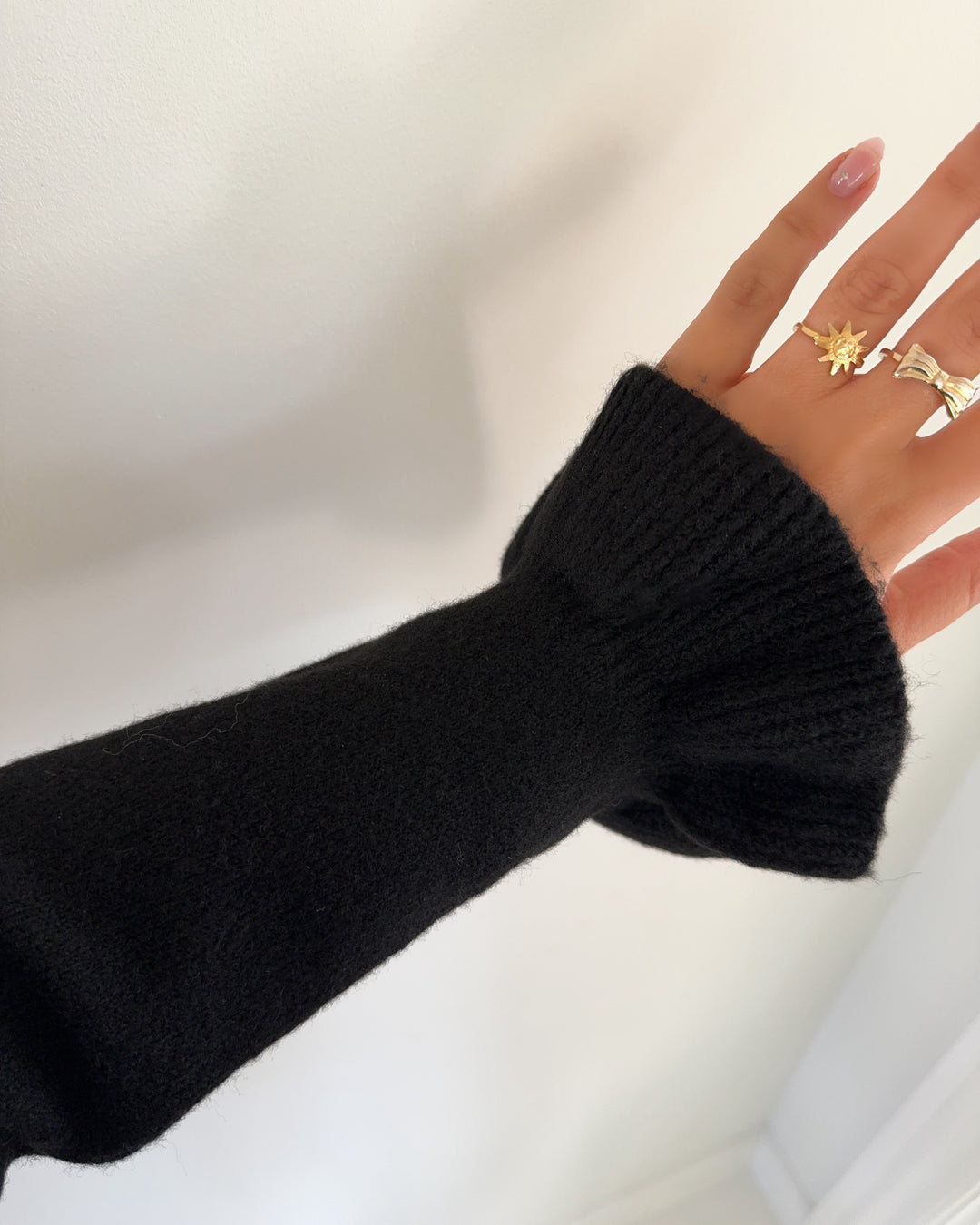 Only cardigan rima life ls frill butto cardi cs knt black/dtm button