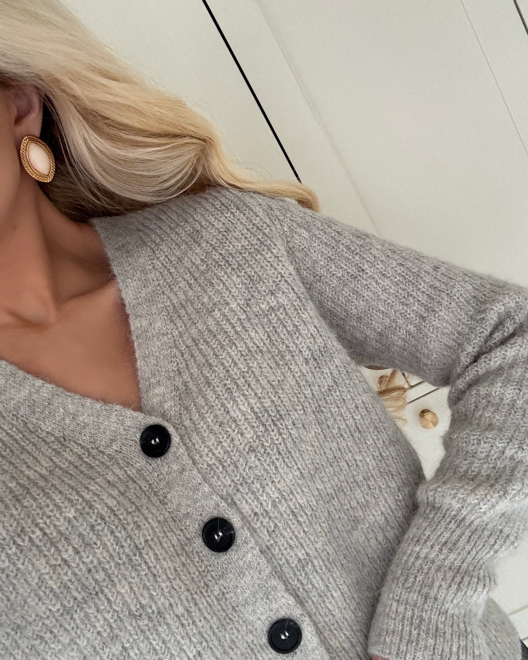 Sister's Point cardigan hapi-ca l. grey melange