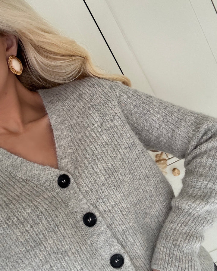 Sister's Point cardigan hapi-ca l. grey melange