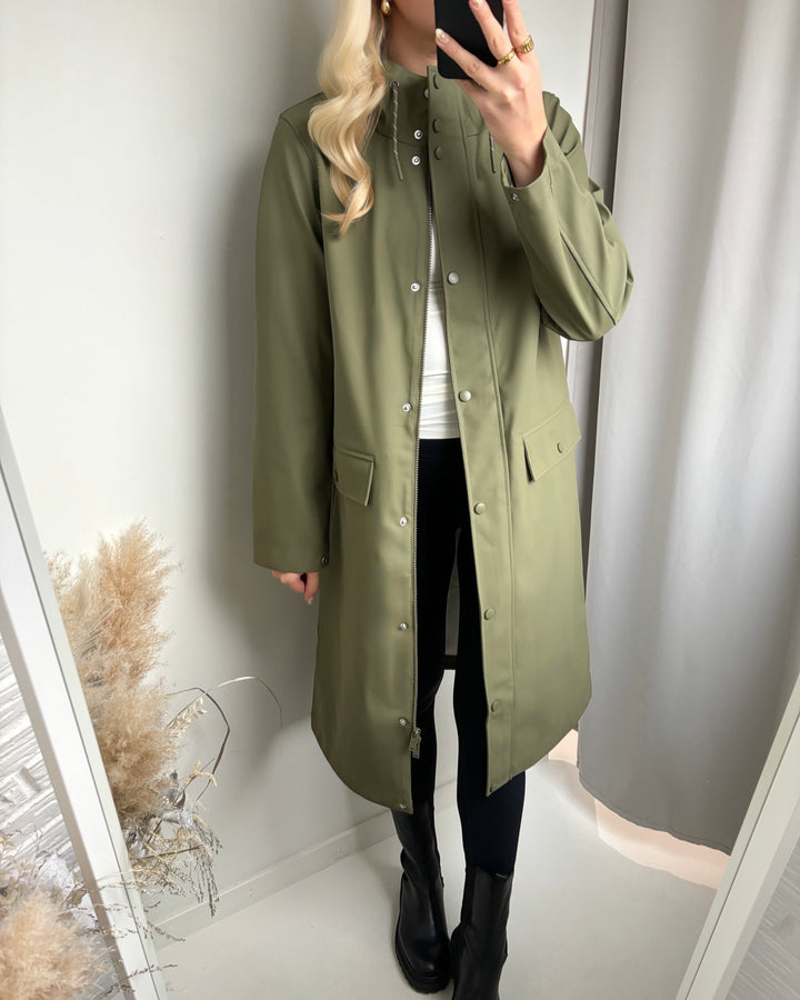 Vero Moda regnjakke malou coated kalamata