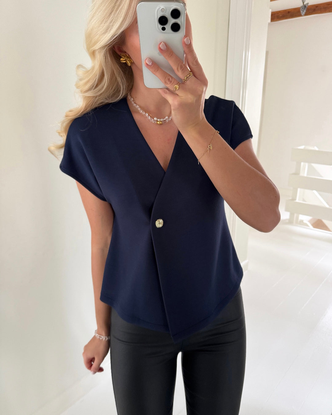 JDY top tami ss black iris