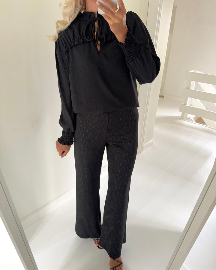 Sister's Point bukser glut-pa12 black/gold