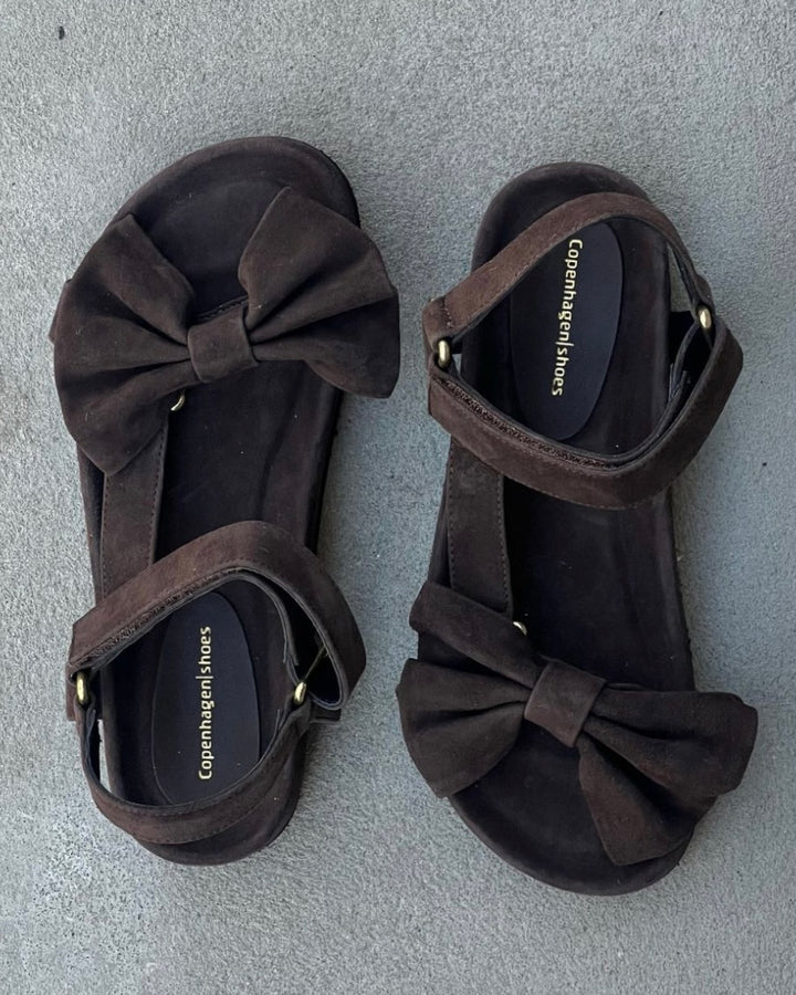 Copenhagen Shoes sandaler sky and diamonds suede dark brown