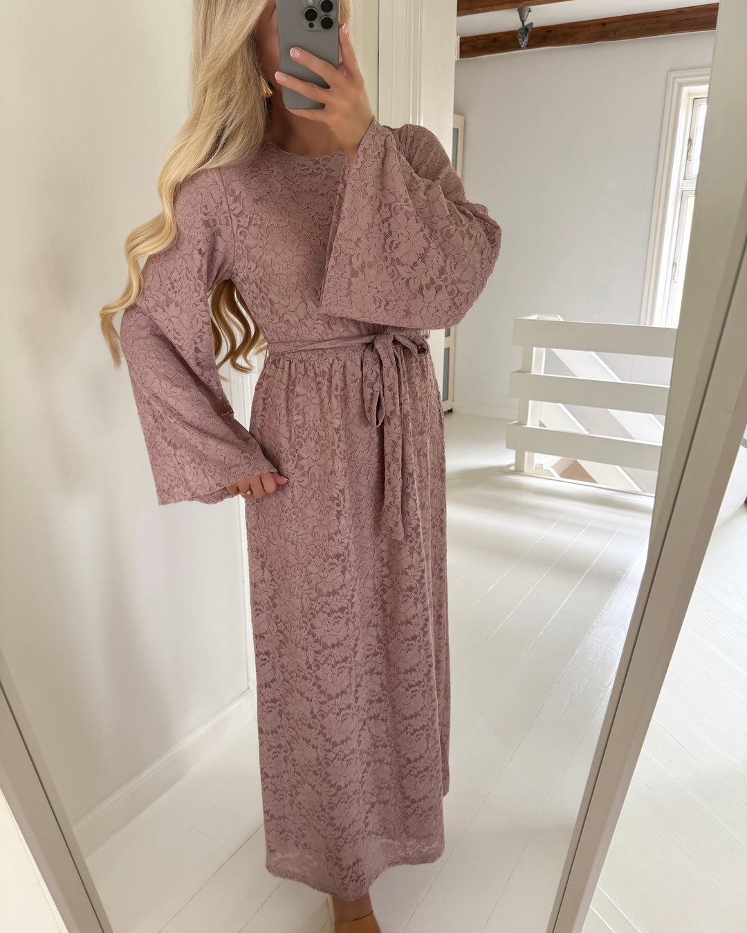 Y.A.S kjole aydina lace ls long - eid adobe rose