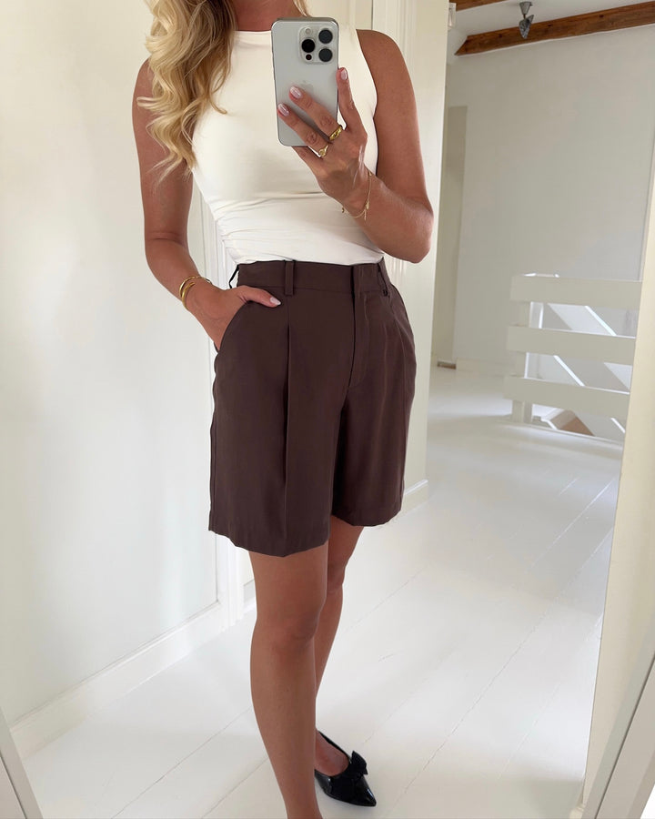 JDY shorts cille life hw chocolate brown - FORUDBESTILLING LEV. UGE 24