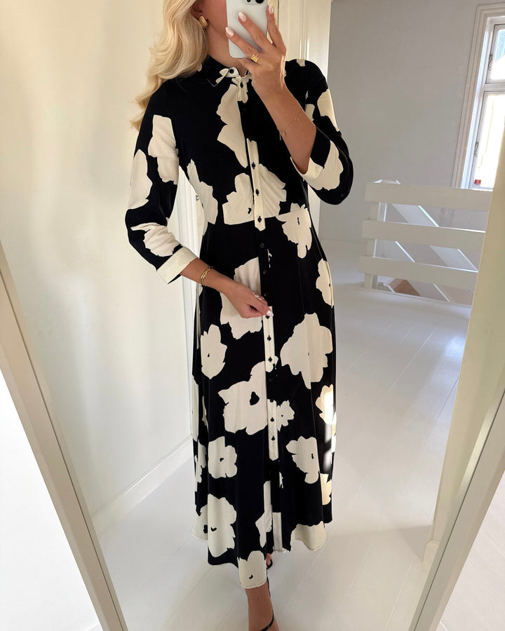 Y.A.S kjole savanna black/mille