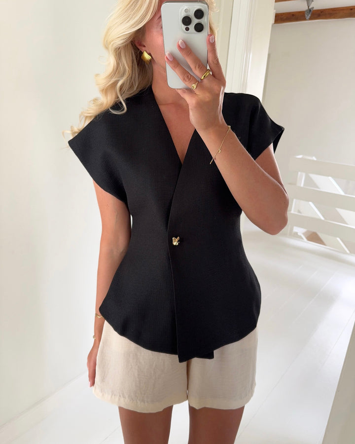 Vero Moda top eline sl black