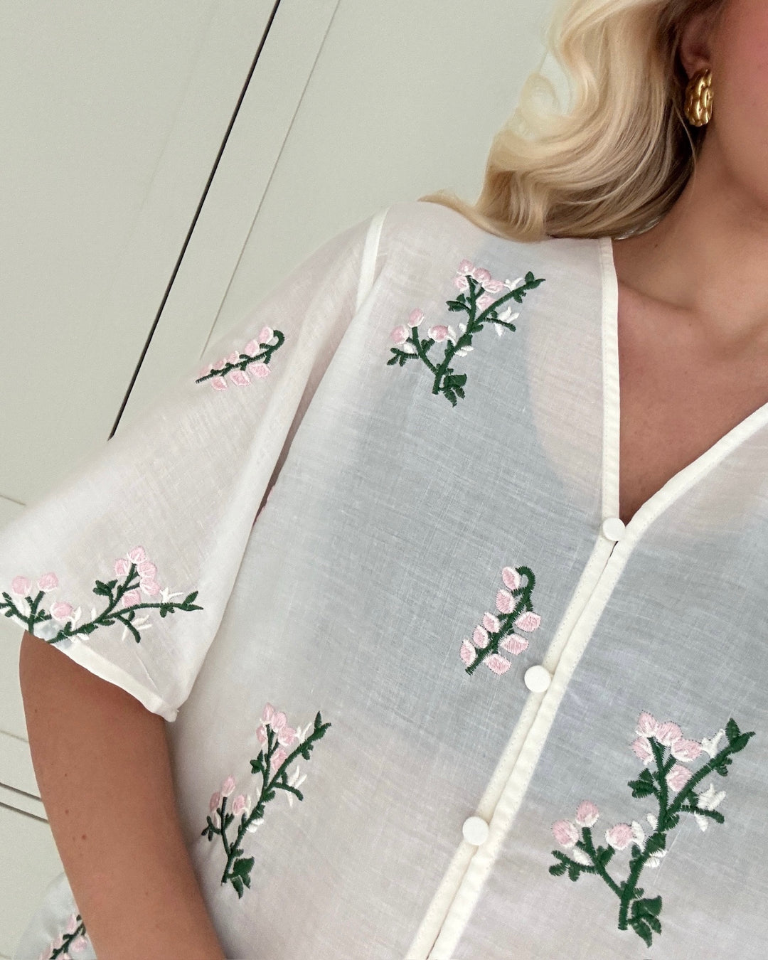 Love&Divine skjorte love1375-1 cream/flower