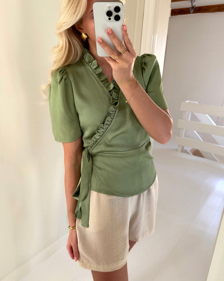 A-View bluse peony dusty green