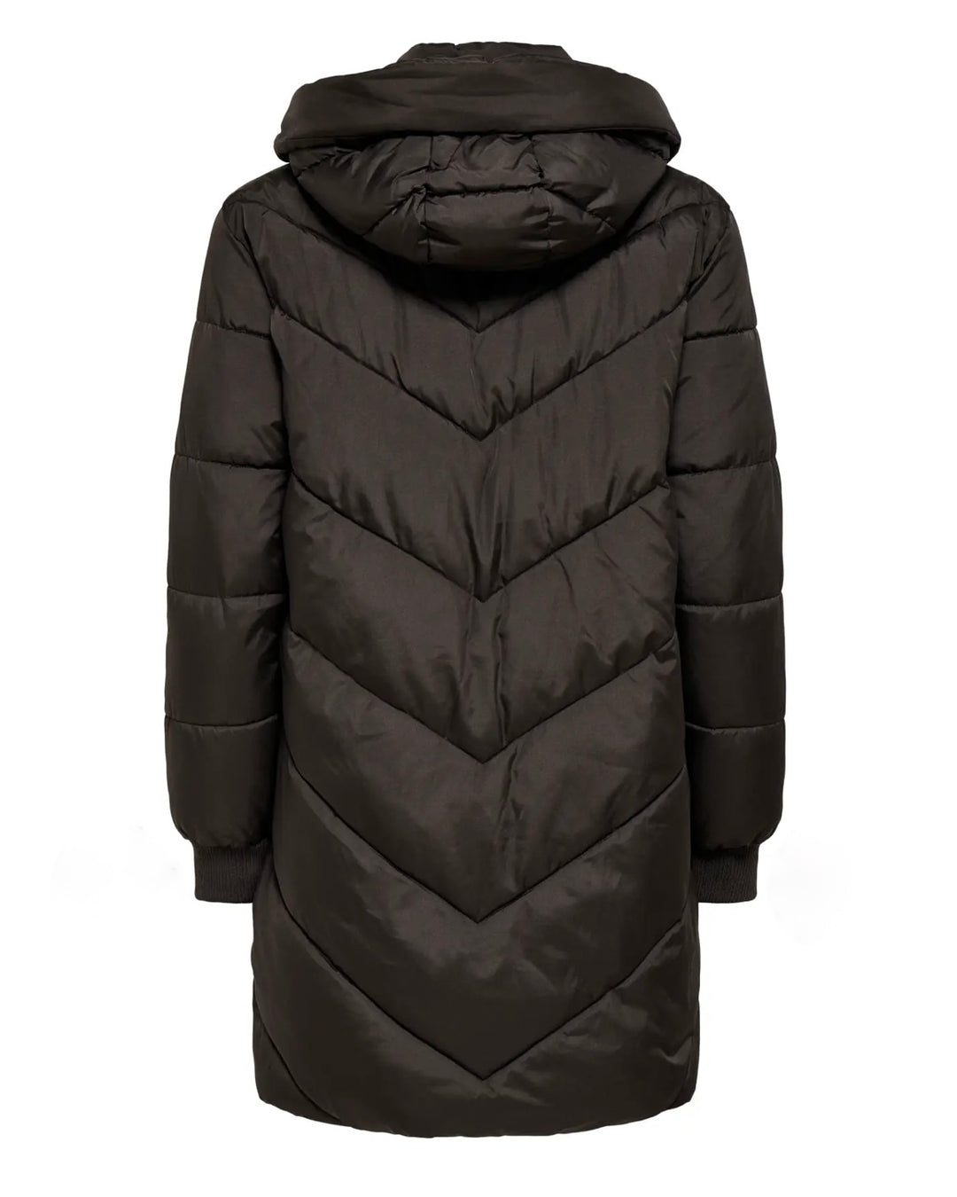 JDY jakke skylar life hood chocolate torte/black