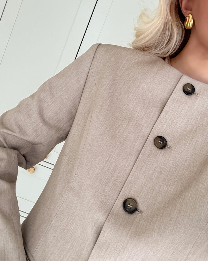 Y.A.S blazer vesti ls pelican