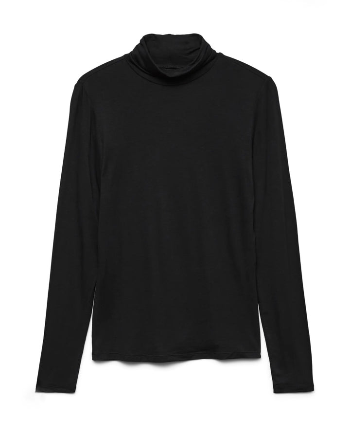 Vero Moda bluse alberte ls rollneck black