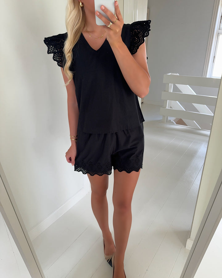 Only shorts lou life emb loose black