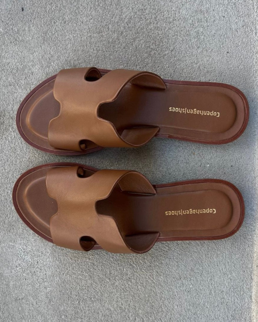 Copenhagen Shoes sandaler ivy leather cognac