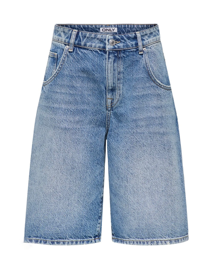 Only shorts mate reg baggy long medium blue denim