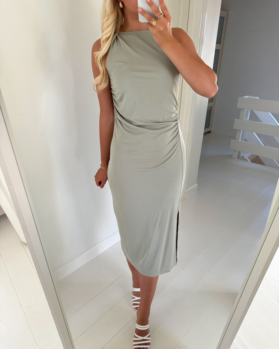 Aware by Vero Moda kjole remy sl boatneck calf vma seaglass
