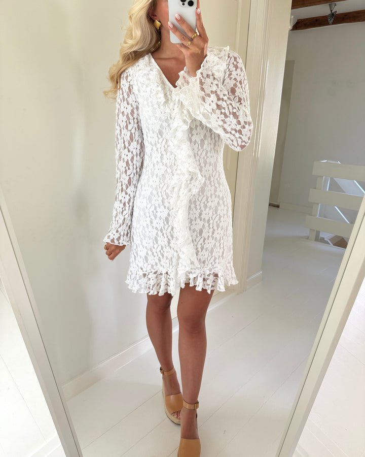 Aware by Vero Moda kjole kienna ls snow white