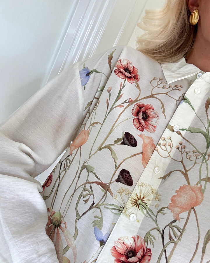 JDY skjorte ace life l/s pristine meadow flowers