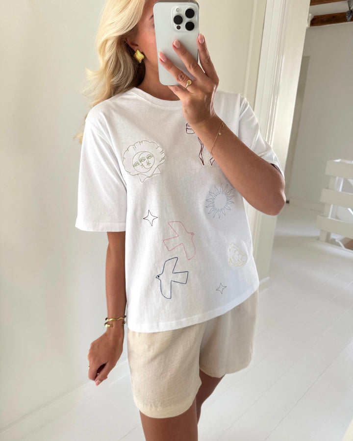 Sister's Point heda-loose.ss14 white/multi