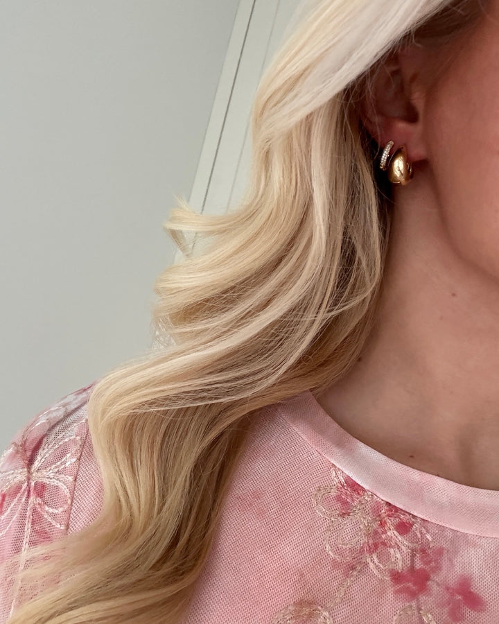 Pieces øreringe otelia 3-pack gold colour