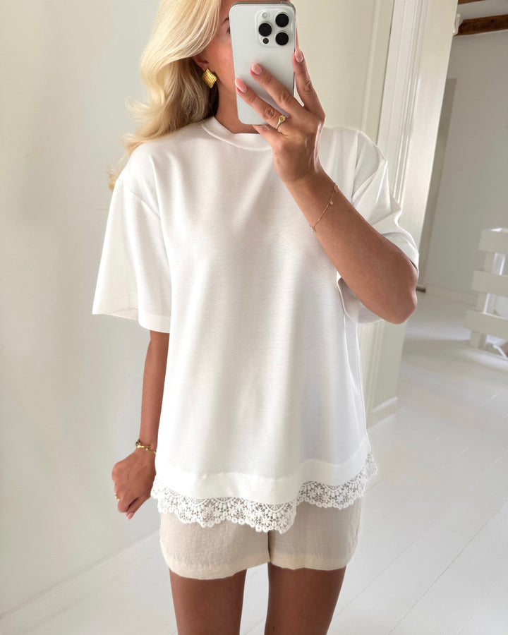 Love&Divine t-shirt love1462 white lace