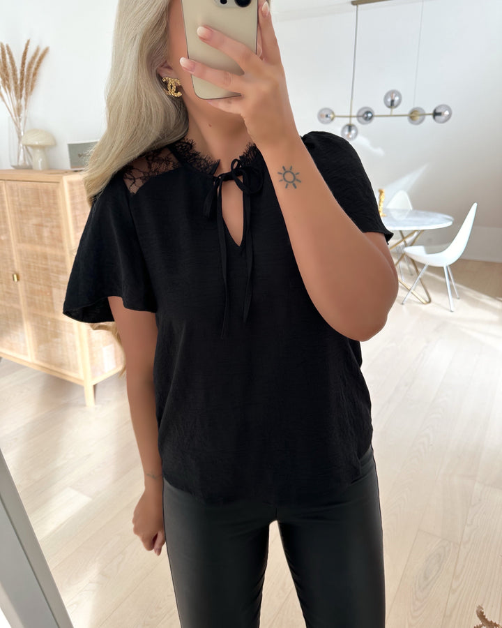 Vero Moda bluse alva ss black