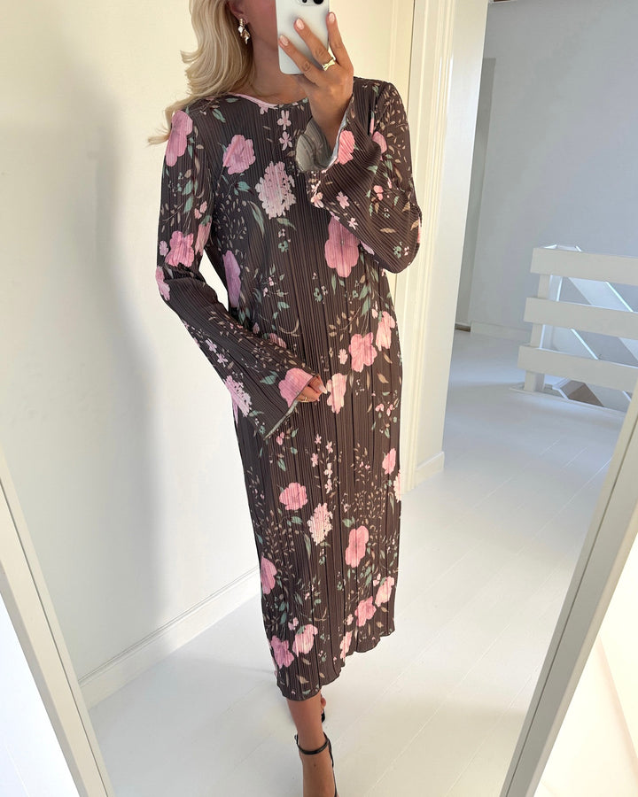 Pieces kjole amber ls midi delicioso/flowers