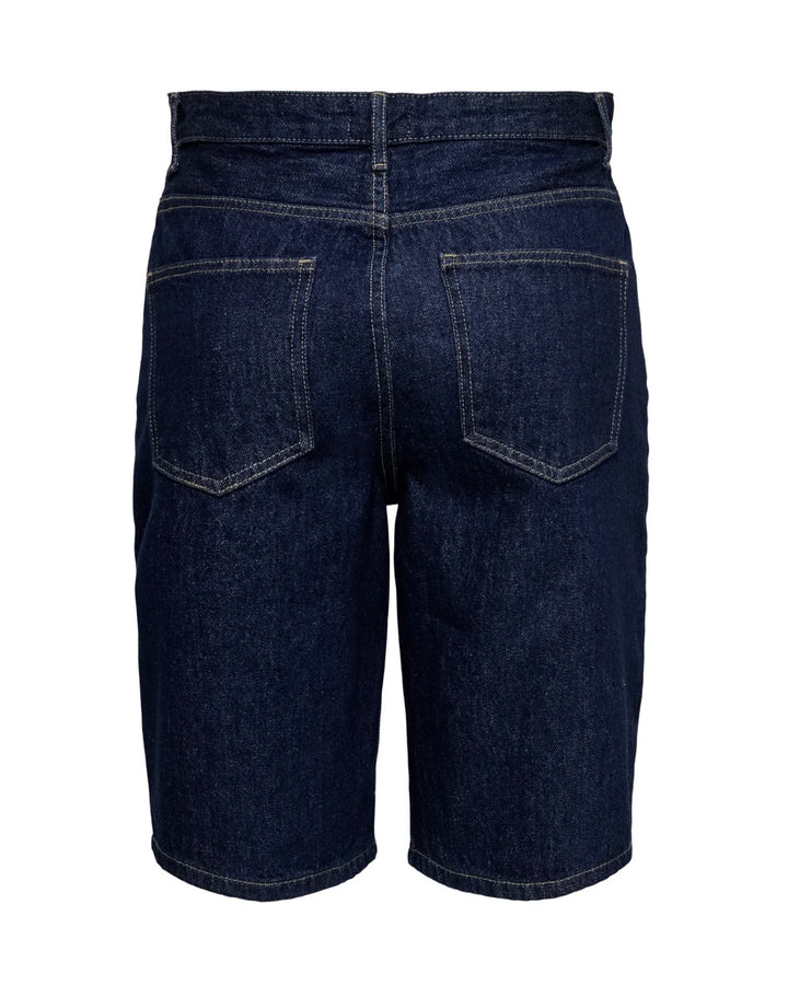 Only shorts sonny hw wide denim dark blue denim rinse