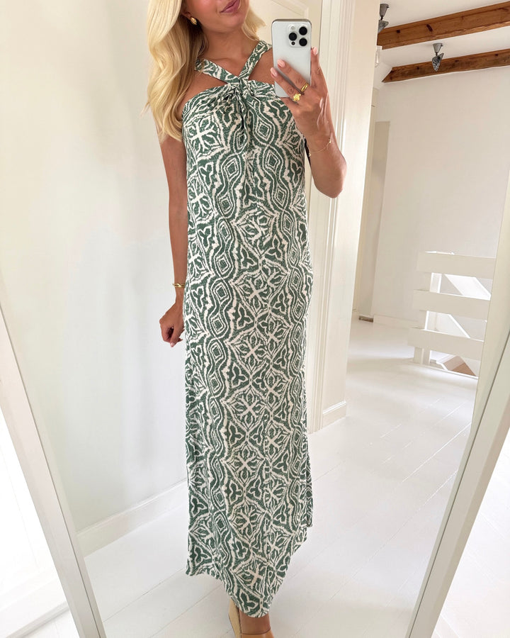 Vero Moda kjole menny sl knot laurel wreath/camille