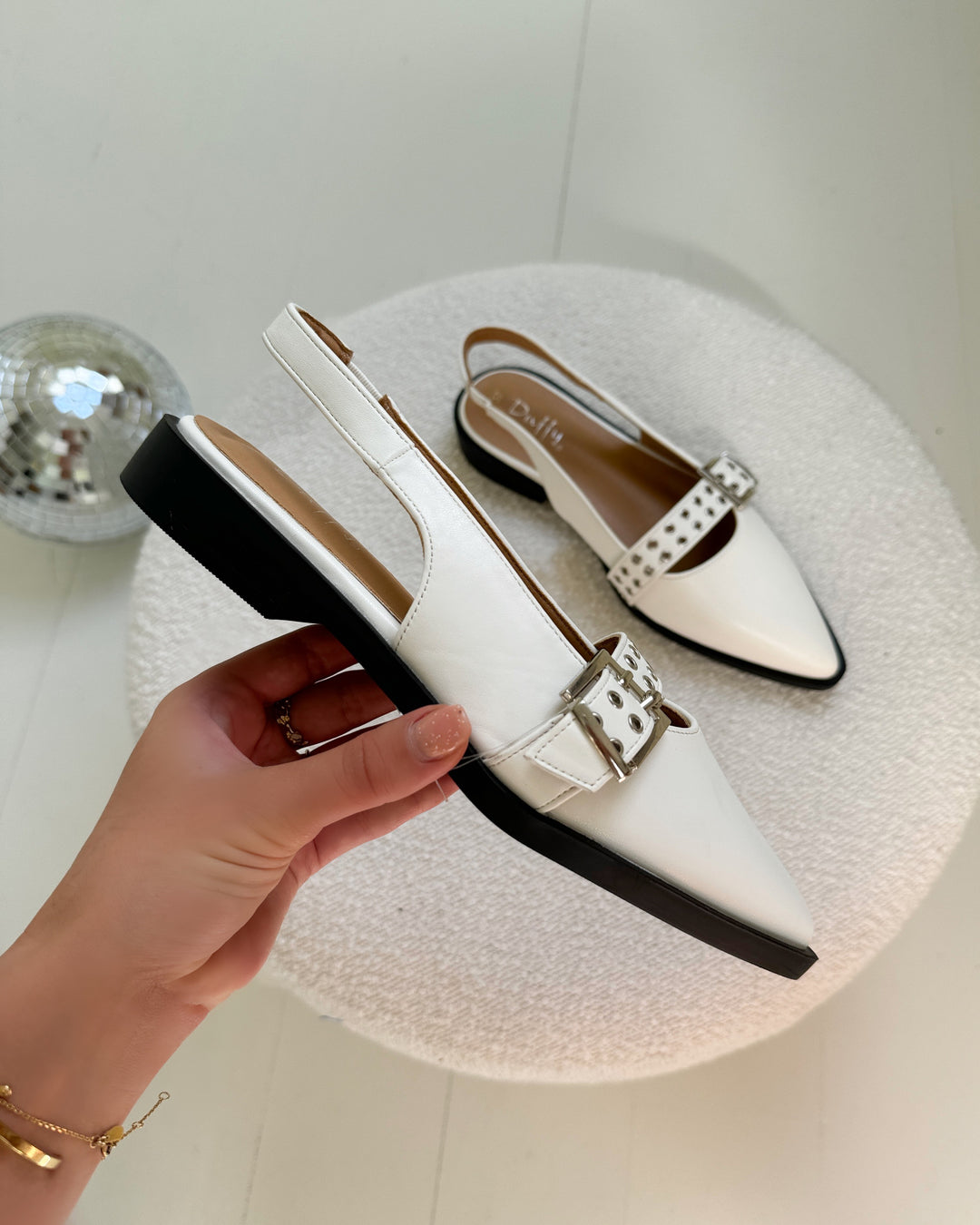 Duffy slingback 97-21155 white