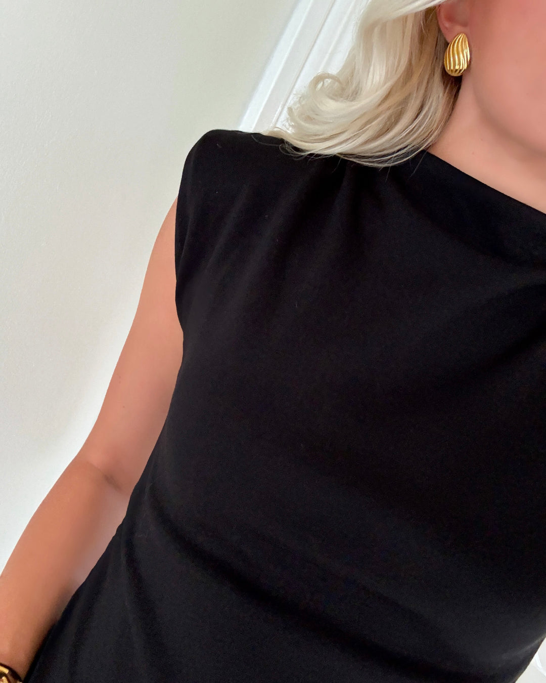 Vero Moda kjole nelli sl high neck short black