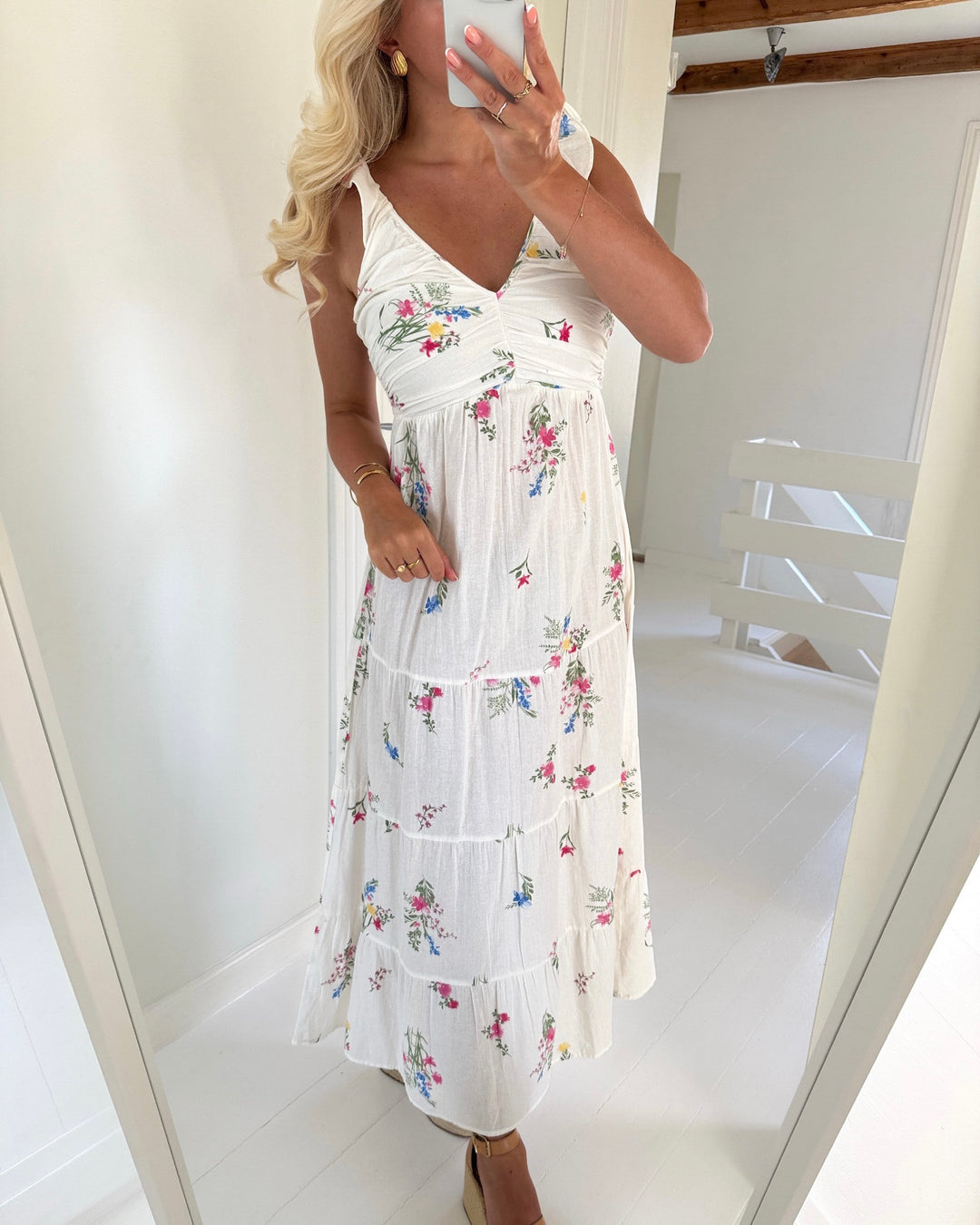 Vero Moda kjole dicthe sl frill ankle snow white wendy