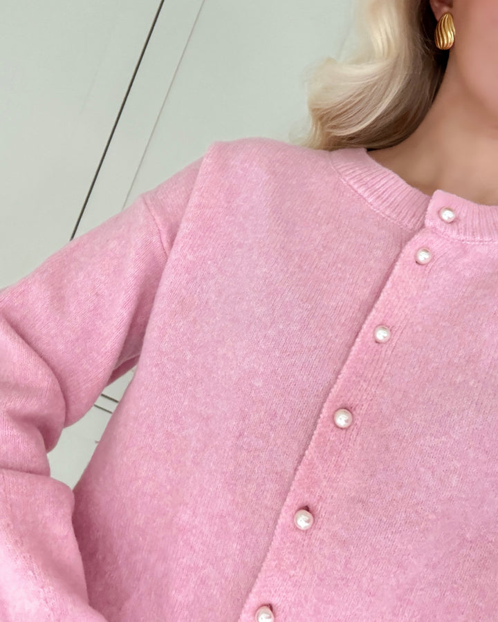 Only cardigan rima life ls romance rse/melange/pearl button