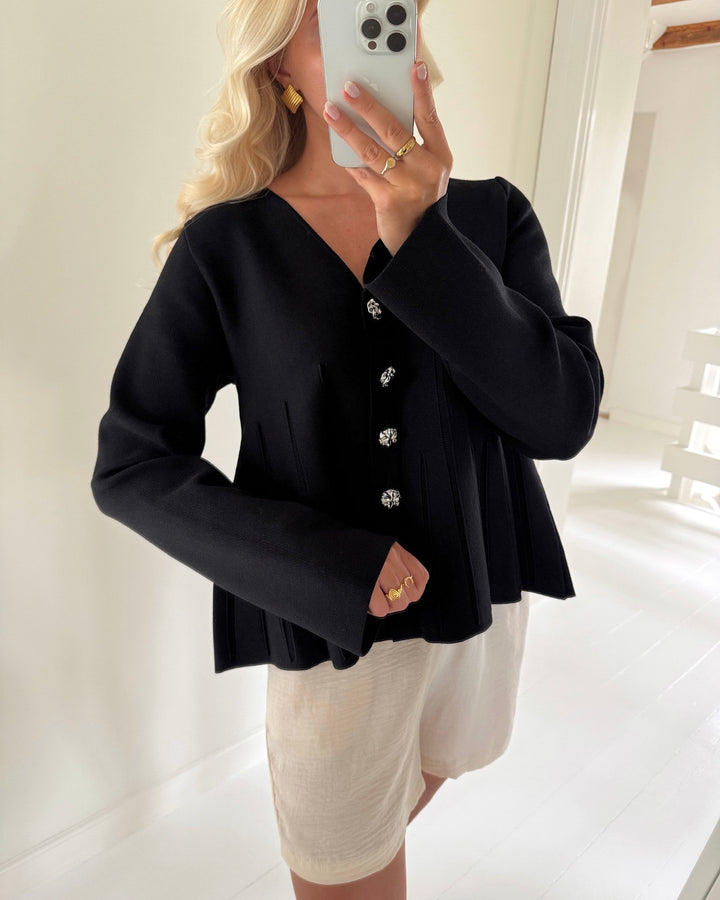 Y.A.S cardigan mikla ls knit black
