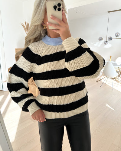 Miba contrast stripe/cashmere blue